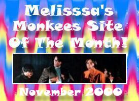 Melisssa.net's Monkees Site of the Month
